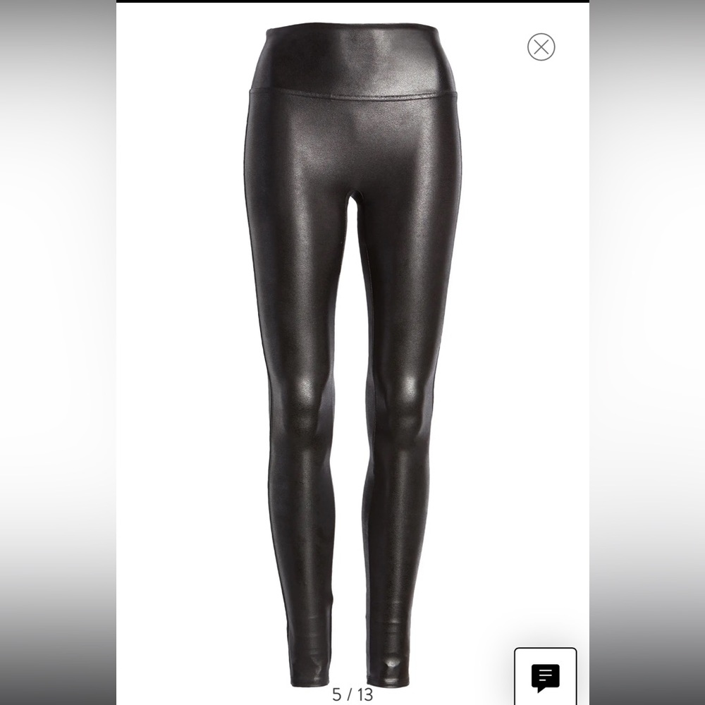 Spanx Faux Leather Leggings Size S NWOT